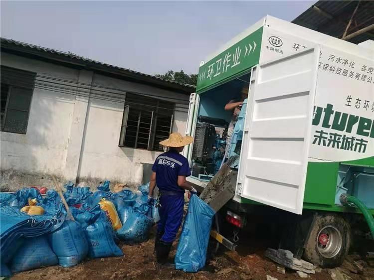 博白工业污泥压干处理